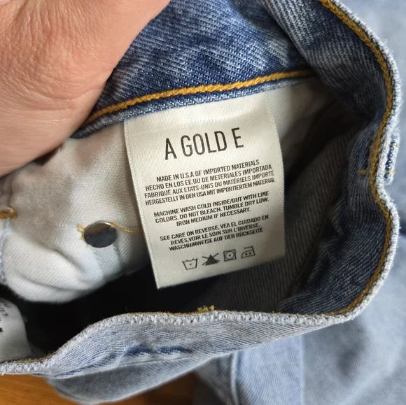 Agolde Sky Blue Denim Pants - Picture 10 of 12